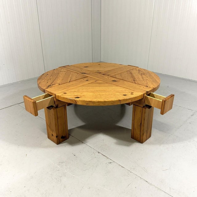 Mid-Century Modern Pine Coffee Table with Drawers from Karl Andersson & Söner, Sweden, 1970s For Sale - Image 3 of 17