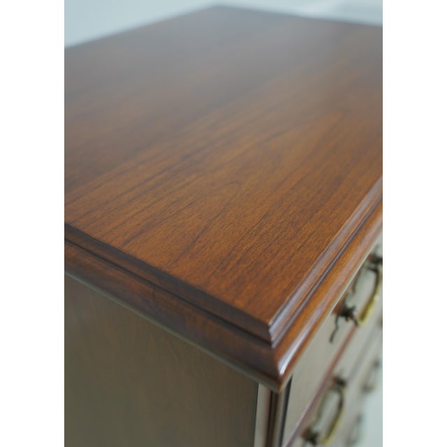 Brown Henkel Harris Cherry 7 Drawer Lingerie Chest For Sale - Image 8 of 13