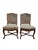 Pair of Antique Louis XIV Style, Needlepoint-Upholstered Side Chairs For Sale