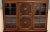 Antique English Jacobean Bookcase Bookshelf Cabinet Barley Twist Wavy Glass Oak For Sale - Image 9 of 18
