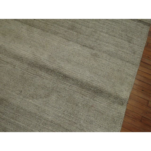 Large Gray Square Turkish Kilim, 10'9'' X 10'11'' For Sale In New York - Image 6 of 8