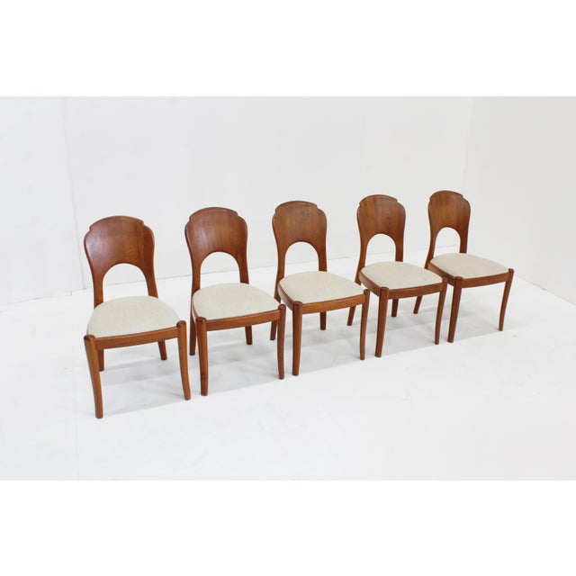 Mid-Century Modern Mid-Century Dining Room Chairs in Teak, 1960s, Set of 5 For Sale - Image 3 of 8