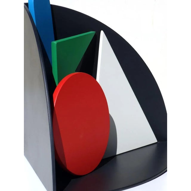 Italian Wooden Sculpture by Lucio del Pezzo, 1970s For Sale - Image 3 of 8