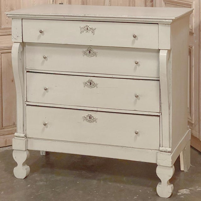 Antique Swedish Painted Commode For Sale - Image 4 of 17