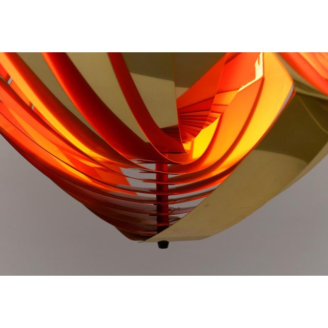 Danish Conch Pendant Lamp in Glass and Metal by Louis Weisdorf for Lyfa, Denmark, 1960s For Sale - Image 14 of 16