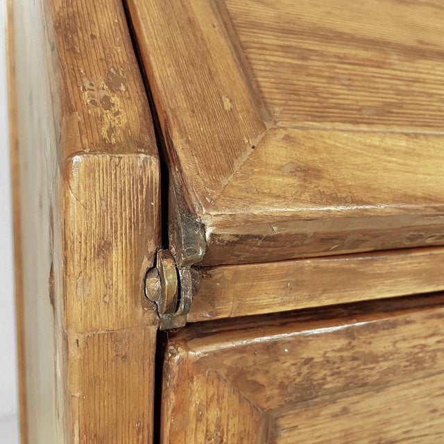 Italian Wooden Drop-Leaf Sideboard with Drawers, 1930s For Sale - Image 11 of 18