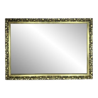 Vintage English Gilt Beveled Wall Mirror For Sale
