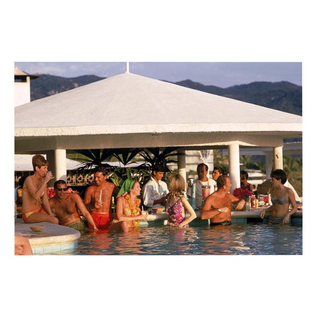 Slim Aarons, Villa Vera Racquet Club Pool, Limited Edition Estate Stamped Photographic Print, 1980s For Sale