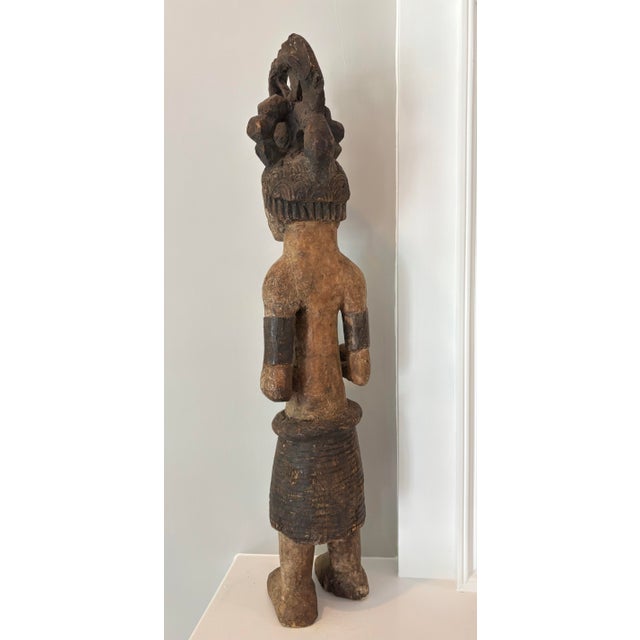 Tribal Early 20th Century Carved African Fertility Sculpture For Sale - Image 3 of 11
