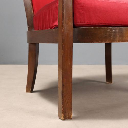Red Armchairs, 1950s, Set of 2 For Sale - Image 5 of 8