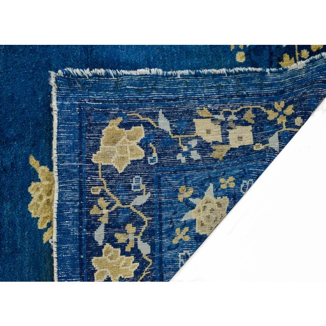 Blue Early 20th Century Chinese Art Deco Rug For Sale - Image 8 of 10