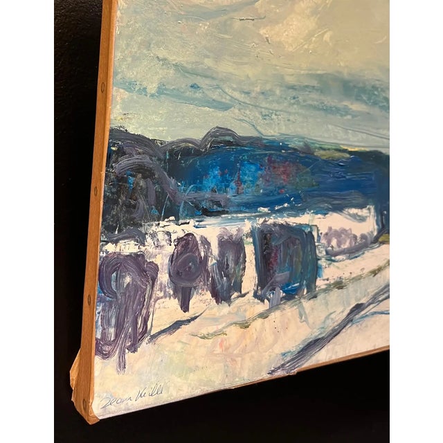 Jean Krille, Landscape 130, Oil on Canvas, 1981 For Sale - Image 7 of 10
