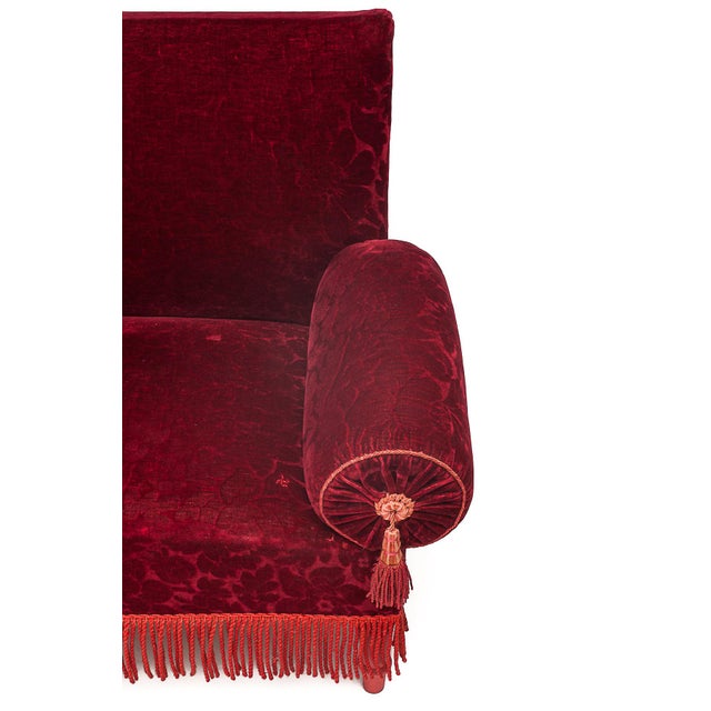 Red Alsatian Sofa, 1950s For Sale - Image 4 of 15