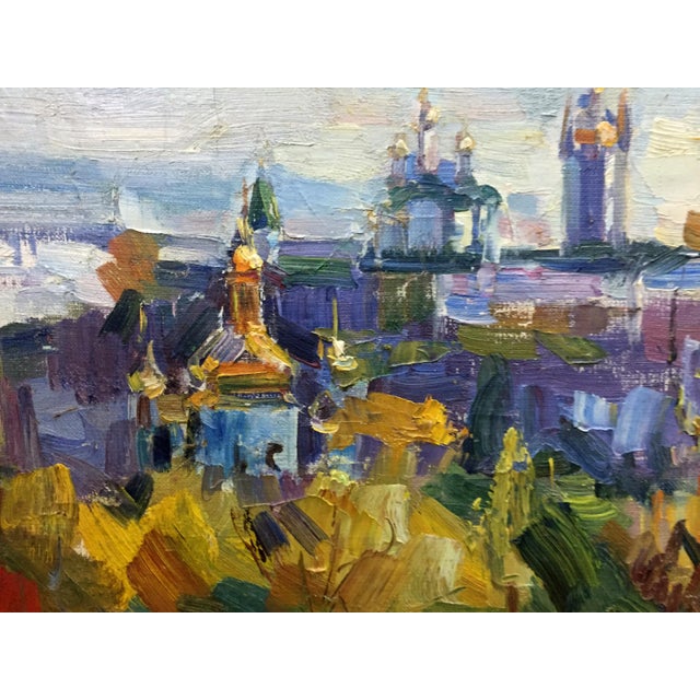 1960s Oil Painting Domes of Churches For Sale - Image 9 of 11