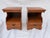 Vintage Early American Colonial Solid Maple Open Cabinet Nightstands Set of 2 , No markers mark 26"H X 20"W X 16"D