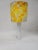 Mid 20th Century Mid Century Modern Italian White Metal Table Lamp With Cube Patterned Shade For Sale - Image 5 of 8