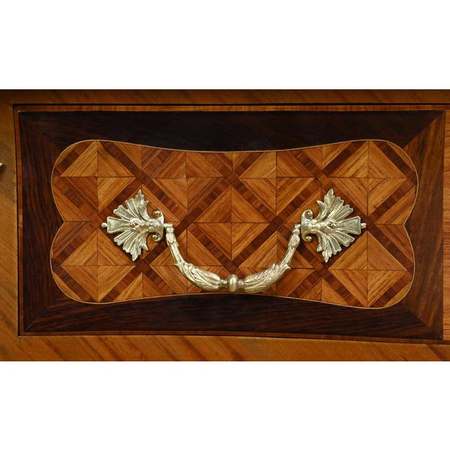 Early 20th Century Louis XV Marquetry Commode For Sale - Image 9 of 18