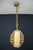 Brown Hand-Woven Wicker Rattan Lantern in the style of Louis Sognot, 1950s For Sale - Image 8 of 14
