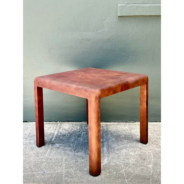 Vintage Karl Springer Ostrich Game Table For Sale - Image 14 of 16