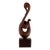 Luis Potosi Vintage Wooden Abstract Bird Sculpture, Created in Ecuador, Carved Signed and Dated 1975 For Sale