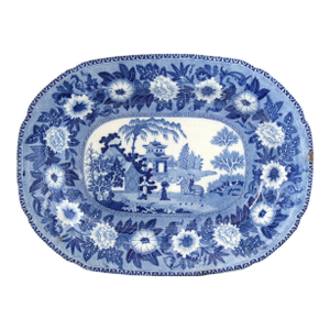 Antique English Rogers Elephant Transferware Platter