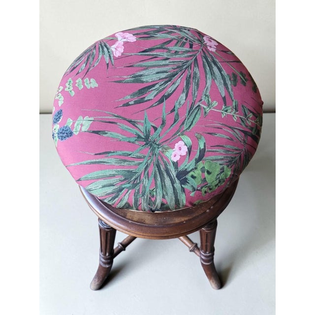 Wood 19th Century Napoleon III Piano Stool For Sale - Image 7 of 8