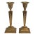 Castilian Brass Candlestick Holders - A Pair For Sale