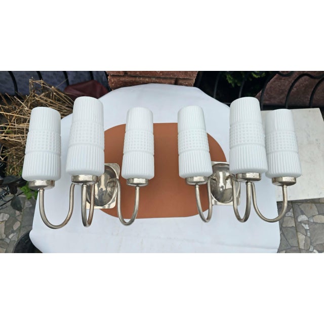 Triple Wall Lamp from Zabrze, 1970s For Sale - Image 12 of 12