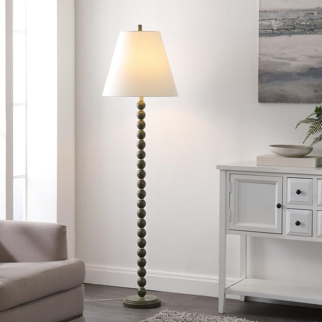 Traditional Callie 66" Green/Gold Ball Floor Lamp For Sale - Image 3 of 8