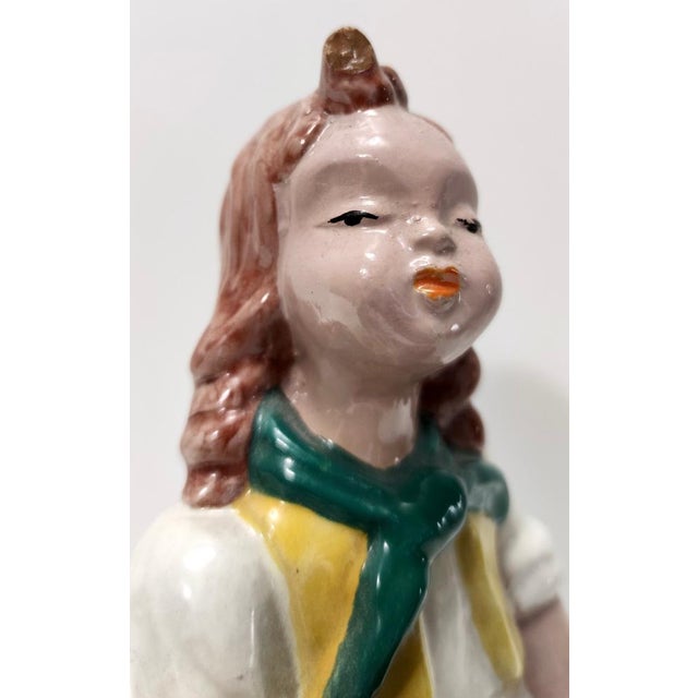 Art Deco Glazed Ceramic Figures by Maria Rahmer, 1930s, Set of 2 For Sale - Image 11 of 17