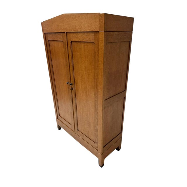 Art Deco Amsterdam School Armoire by Hildo Krop for Gebroeders Monsieur, 1920s For Sale - Image 4 of 10