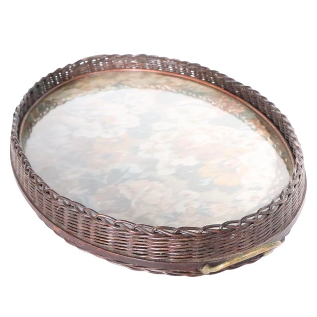 Early 20th Century Victorian Wicker Serving Tray For Sale - Image 5 of 17