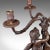 Mid 20th Century 1960s Victorian Revival Bronze Four Branch Girandole Candelabra For Sale - Image 5 of 7