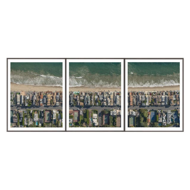 Contemporary "AV_Malibu_Triptych1" Contemporary Limited Edition Triptych Fine Art Photograph by Bernhard Lang, Set of 3 For Sale - Image 3 of 8