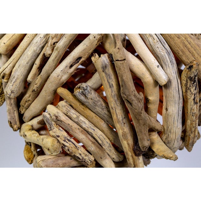 Large Vintage Driftwood Pendant Light For Sale - Image 9 of 11