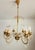 Vintage Hollywood-Regency Gold-Plated Cascade 6-Light Waterfall Chandelier with Crystal Pendants, 1960s For Sale - Image 9 of 18