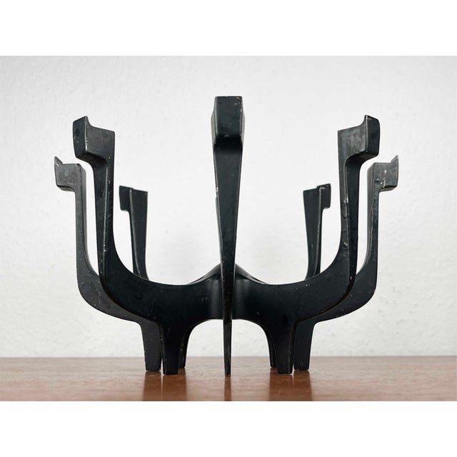 Mid-Century Modern Danish Metal Candleholder in Metal by Gunnar Cyren for Dansk Designs Denmark, 1960s For Sale - Image 15 of 18