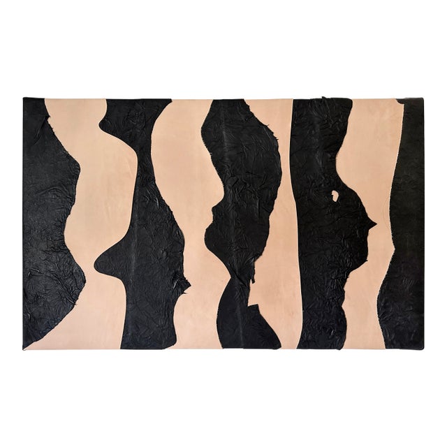 "Desert Shadows" Abstract Leather Landscape Art For Sale