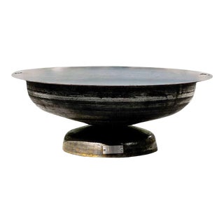 36" Vulcan Steel Fire Pit with 42" Lid For Sale