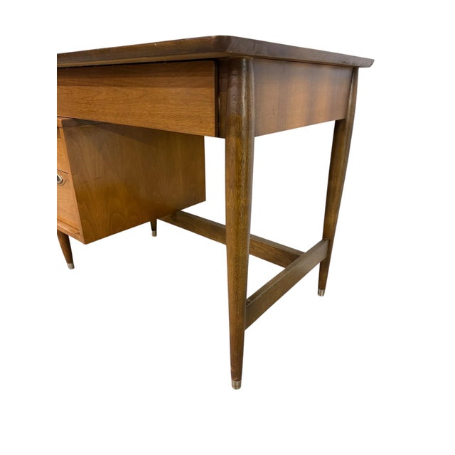 Mid-Century Modern Mid-Century Modern Hooker Walnut Writing Desk For Sale - Image 3 of 8