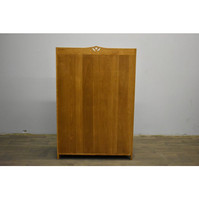 Wood Mission Bookcase / Curio Cabinet - Michael's Cherry (Mc1) For Sale - Image 7 of 11
