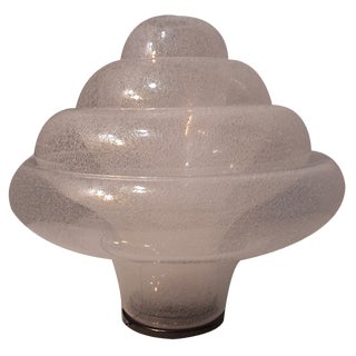 Lotus Pullegous Table Lamp in Murano Glass by V. Nason for Mazzega, 1980s For Sale