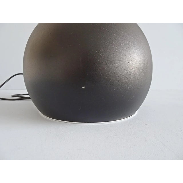 Black Large Industrial Black Painted Metal and Chrome Pendant Lamp, 1960s For Sale - Image 8 of 11