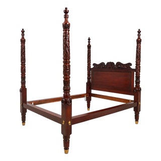 Ralph Lauren Safari Mahogany Queen Size Bed For Sale