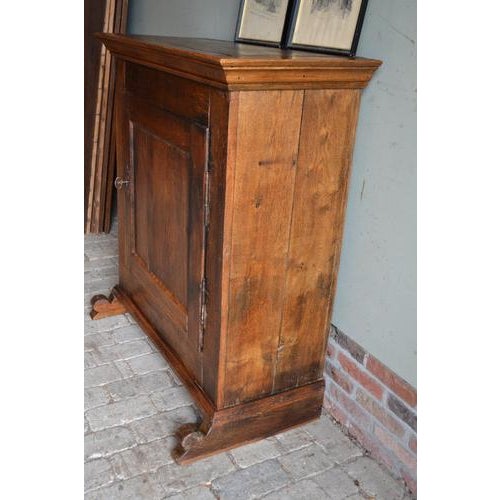 Antique Oak Single-Door Spindle Cupboard. For Sale - Image 5 of 12