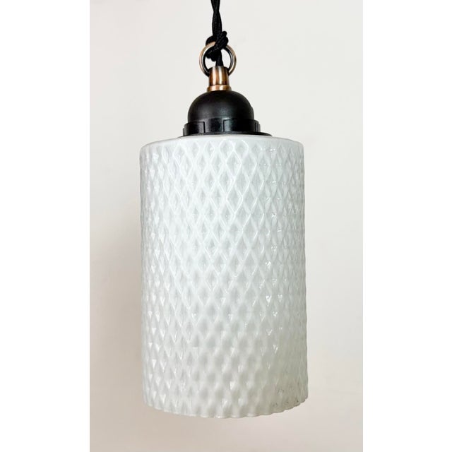 Vintage Glass Ceiling Light, 1970s For Sale - Image 4 of 13