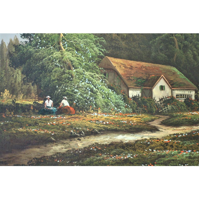 Impressionist Landscape Signed Original Oil Painting | Chairish