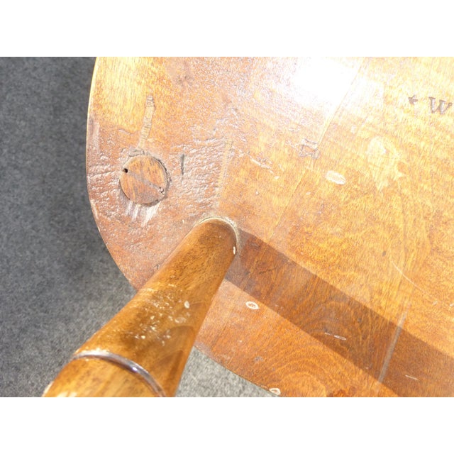 Brown Vintage Mid Century Modern Whitney Spindle Accent Side Chair For Sale - Image 8 of 11