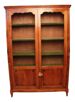 Antique Bookcase in Cherry Wood, 1800s