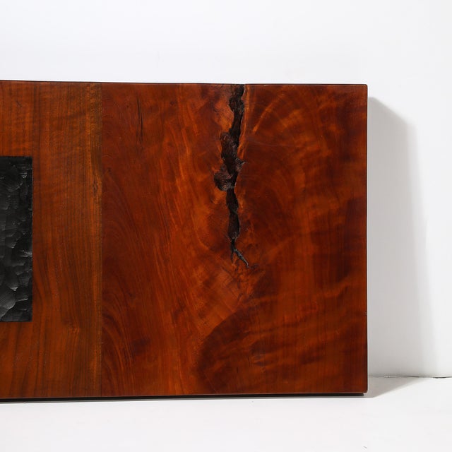 Wood Mid-Century Carved Wood Sculpture "Caballo De Paso Ii" Signed Jeffrey Brosk For Sale - Image 7 of 11